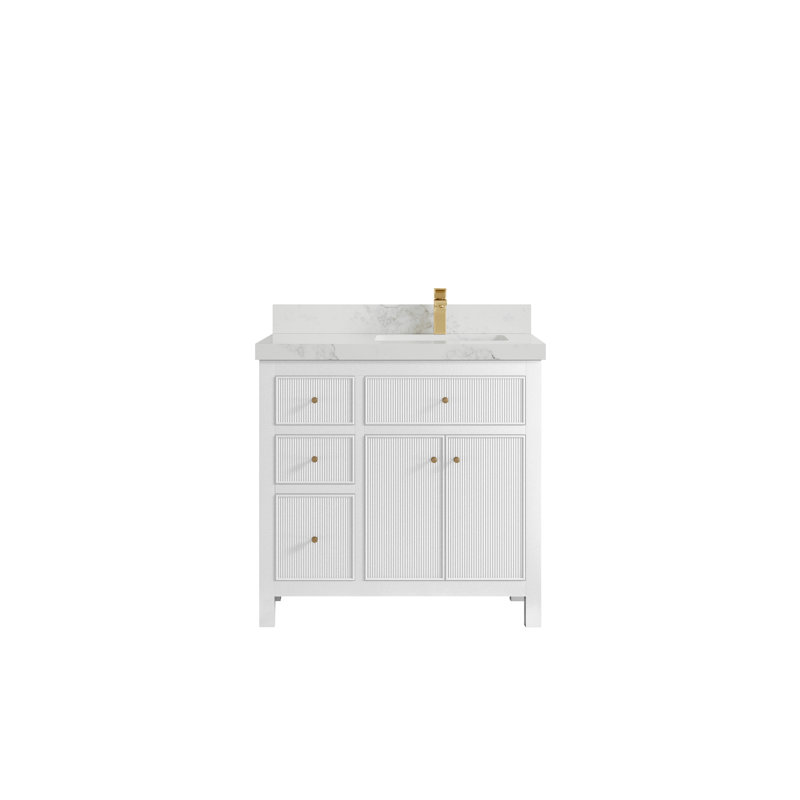 Ensemble de meuble-lavabo simple 36 po Sonoma, Calacatta Nuvo