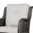 Auryanna Rattan Outdoor Furniture 2 Swivel Chairs with Waterproof Coushions and Glass Top Table Set-425536676-425536673