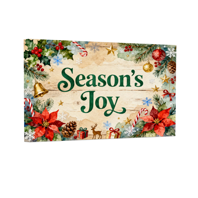 Motif de décoration de Noël «Christmas Season's Joy», H 24 po x l 36 po