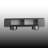 Metal Sheet Legs Unique TV Stand For Tvs Up To 78'' With Reflective Stripe-436796037