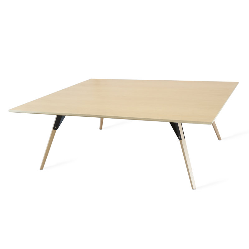 Table basse clarke, H 18 po x L 54 po x l 46 po, Érable, Noir