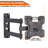 Ailee-May Black Wall Mount for 14"-50" Screens Holds up to 40 kg.