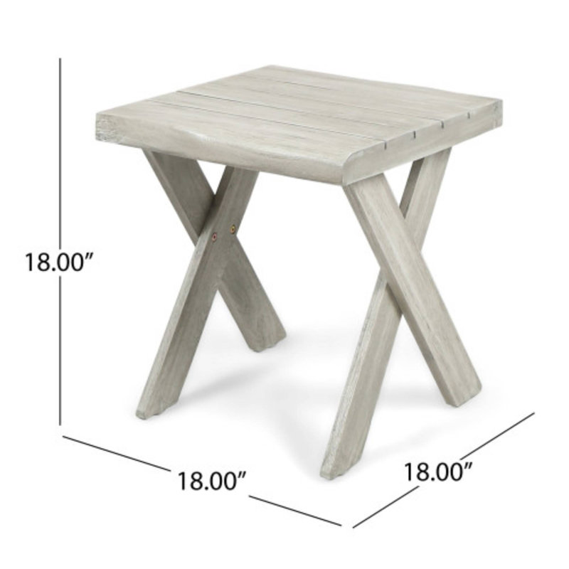 Table d'appoint idéale pour les collations de jardin et les petits articles de balcon