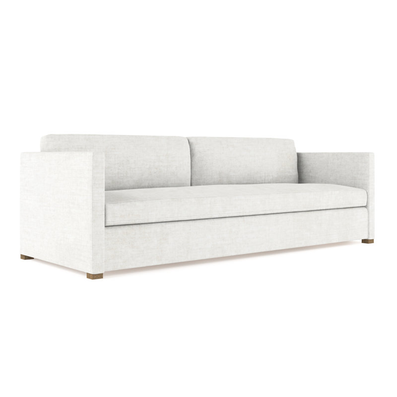 Madison Sofa, 33" H x 72" W x 41" D, Weathered, Vintage Leather Blanc