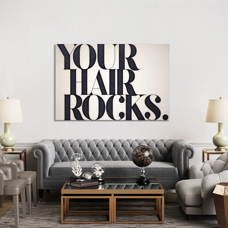 Your Hair Rocks - Print, 152.5 cm H x 101.5 cm W, Brown Framed