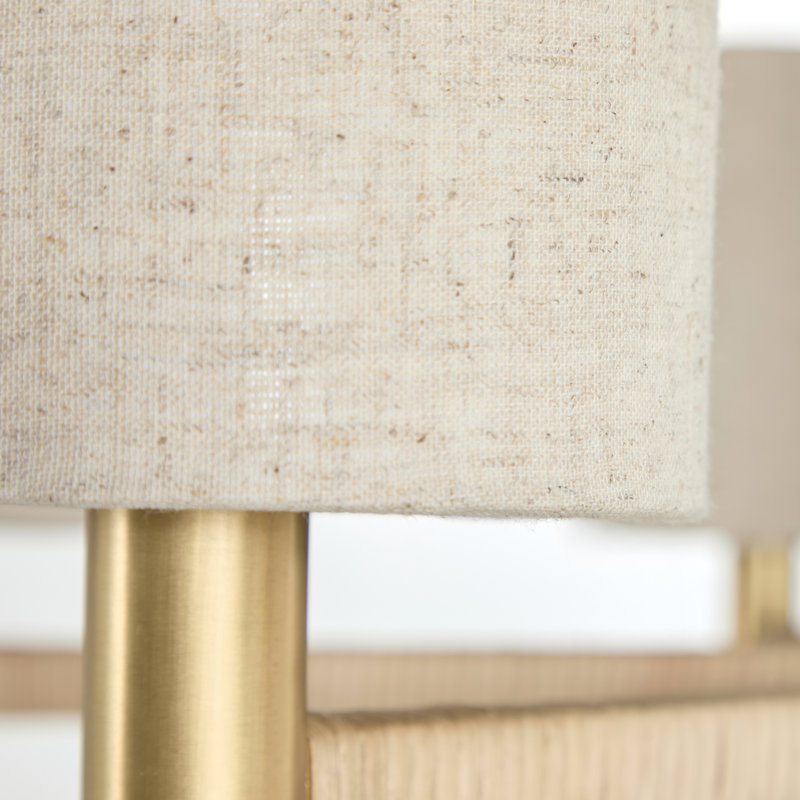Lustre en laiton satiné Shorelight - 39,25 po P 17,75 po H
