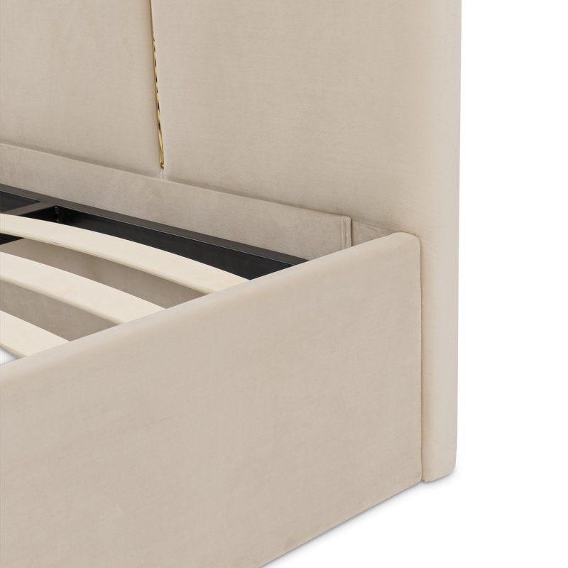 Zennia Velvet Bed, Queen