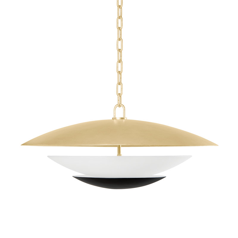 Luminaire suspendu géométrique à 4 lumières