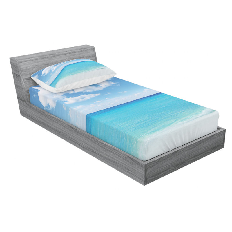 Microfiber Sheet Set, Twin Sheet Set with Fitted Sheet
