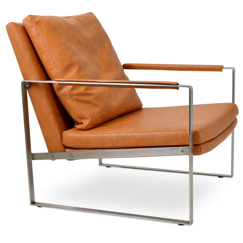 Fauteuil Zara en caramel