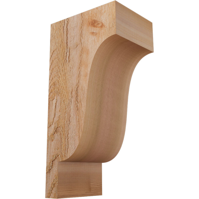 Newport Corbel, H 16 po x l 6 po x P 8 po, Cèdre rouge, Sciage brut