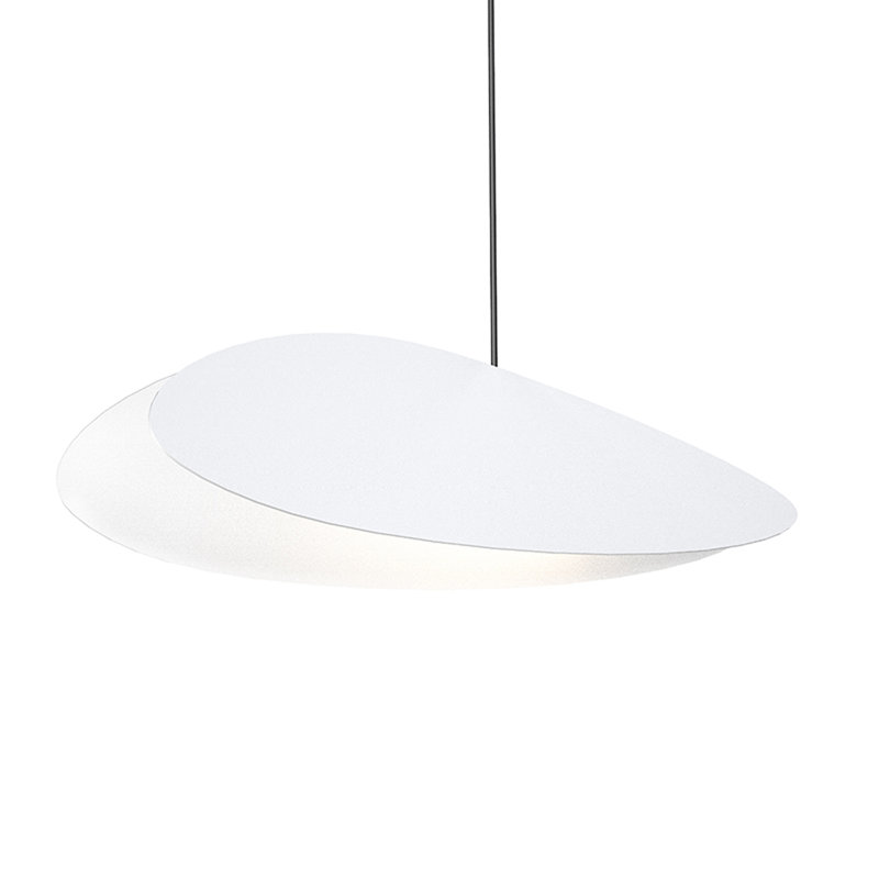 Papillons™ 1 - Light Satin Black LED Unique/Statement Pendant, Satin Black, 4.5" H x 16" W x 3.5" D