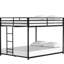 Lit superposé double en métal pour chambre à coucher, capacité de poids élevée, conception, échangeable, sans sommier, installation simple, lit double carré classique, zones résidentielles convenables, caractéristiques,