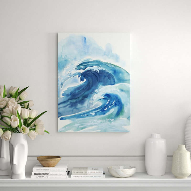 Loud Splash II Painting by Jean Kenna, 33" H x 24" W, Image Brush Gel