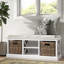 Banc de rangement en bois massif Lowell