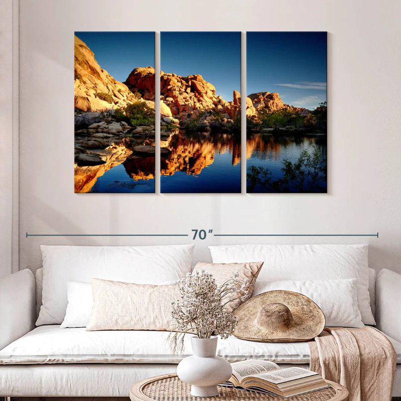 Paysage de piscine Joshua Tree, H 32 po x l 50 po