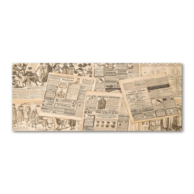 The Old Newspaper - Wrapped Canvas Print