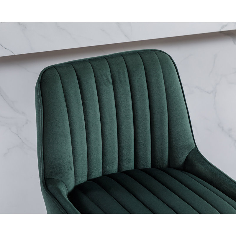 26.25'' Counter Stool, Green, Gold
