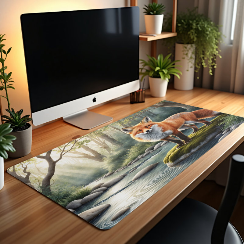 Polyester Desk Pad, 14.4x12.1