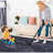Black Washable Rug 4X6 Area Rug (Black+Gray, 4' X 6')-786681809