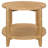 Isbell Maple Brown Round Solid Wood Side End Table