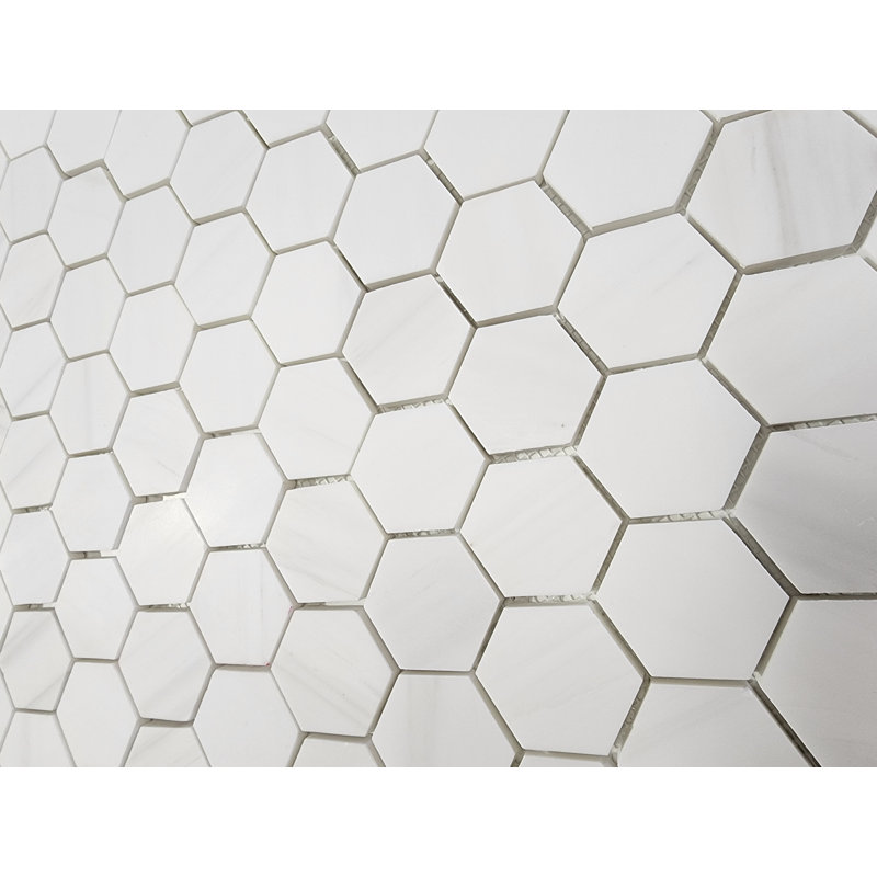 3"x3" Bianco Dolomite Honeycomb