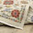 Oriental Machine Woven Beige/Pink Wool and Nylon Blend Area Rug-1850094296
