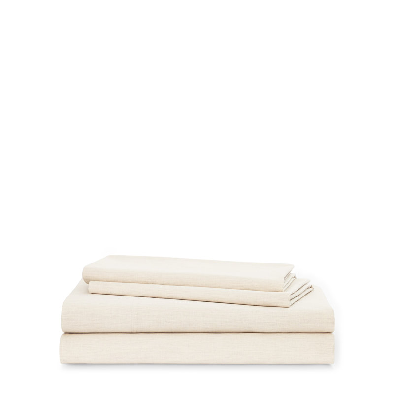 Graydon 144 Thread Count 100% Cotton Sheet Set, Chambray, King