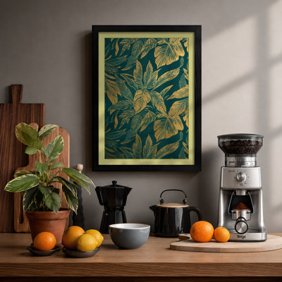 Golden Garden Botanical - Framed Print