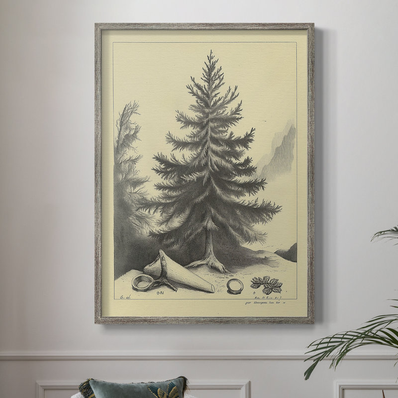 Reproduction d'art encadrée de Noël, H 15 po x l 12 po