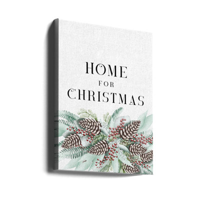 "Home for Christmas", art mural sur toile tendue