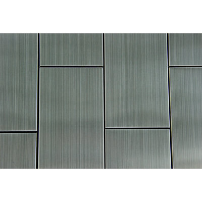Carreau de mosaïque en métal 3 po x 6 po