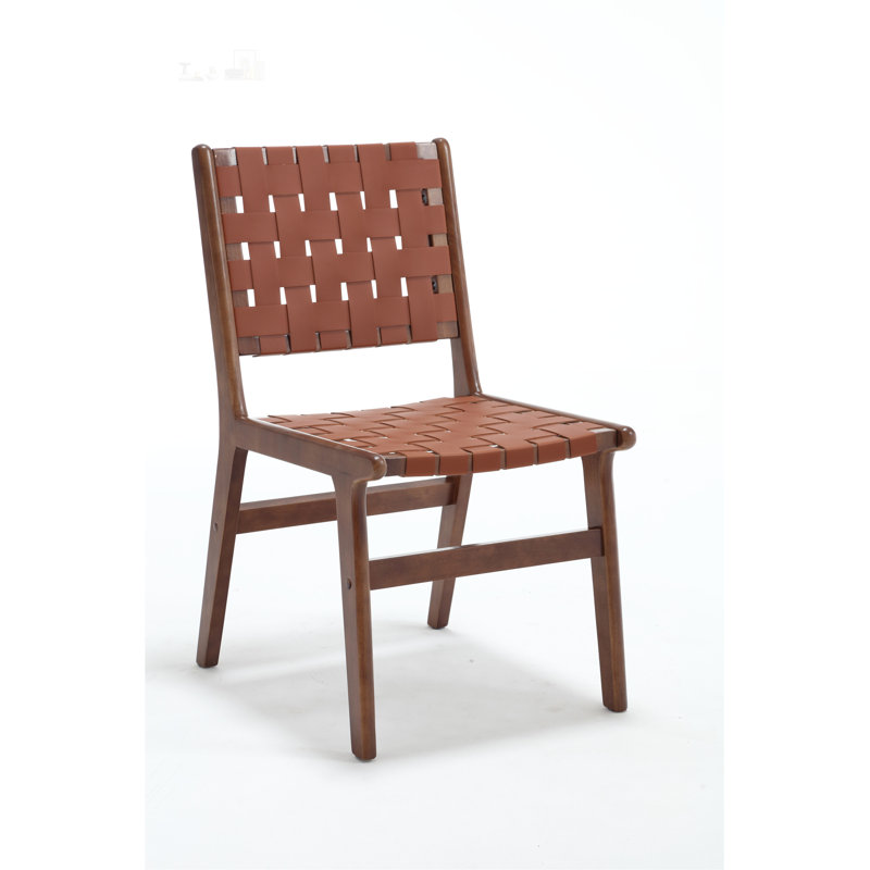 Chaise de salle à manger en cuir Saddle Conception multi-espaces facile à nettoyer