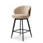 Swivel Upholstered Stool with Metal Frame-402638804-402636843