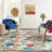 Thundelarra Floral Outdoor Red/Blue Area Rug-256234446