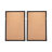S/2 Leaf Shadow Box Wall Décor, 23.5X1x35.5"
