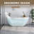 67" x 30" Freestanding Acrylic Bathtub