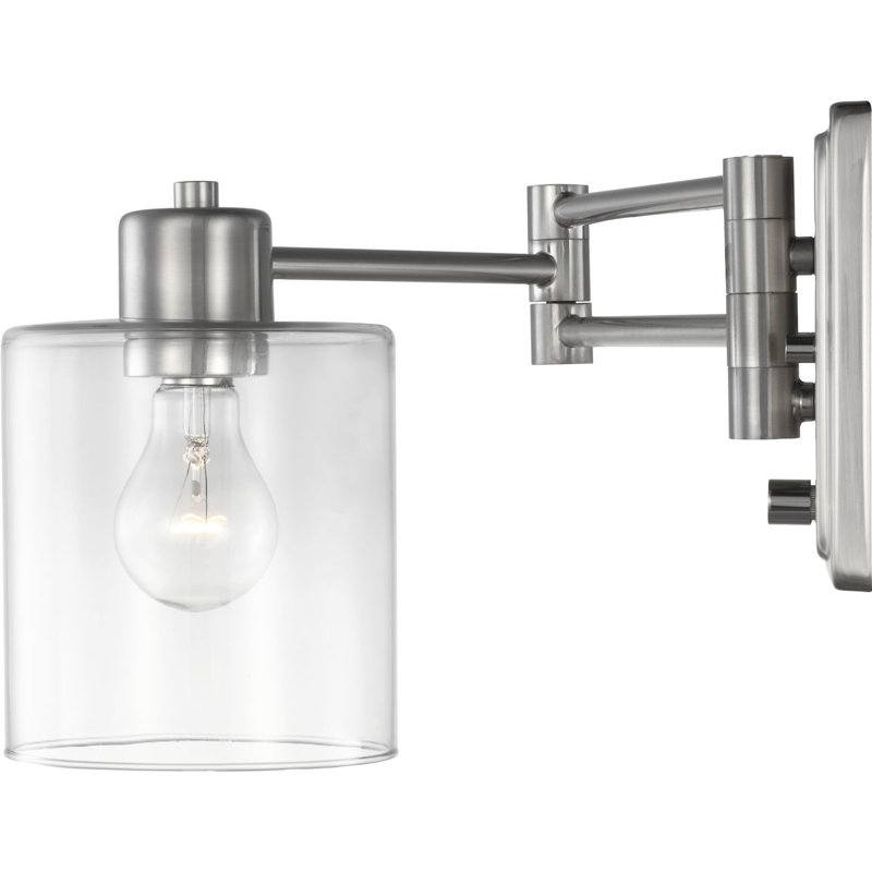 Taio Swing Arm Sconce, Brushed Nickel