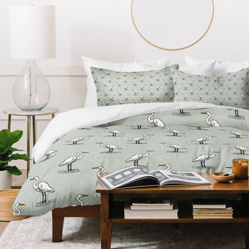 Ensemble de housse de couette Little Arrow Design Co, Blanc, Twin XL Duvet Cover + 1 Sham
