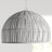 Moon 1-Light Rattan Pendant - White