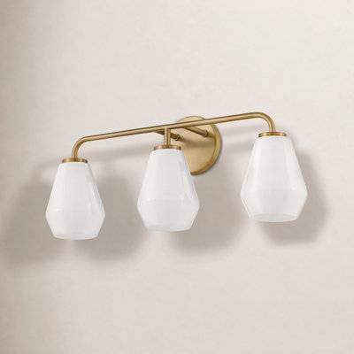 Caravella 3 Light Frosted Vanity Light