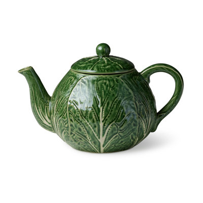 Théière Le Jardin Green Chou 3D - Théière en grès Heirloom Majolica