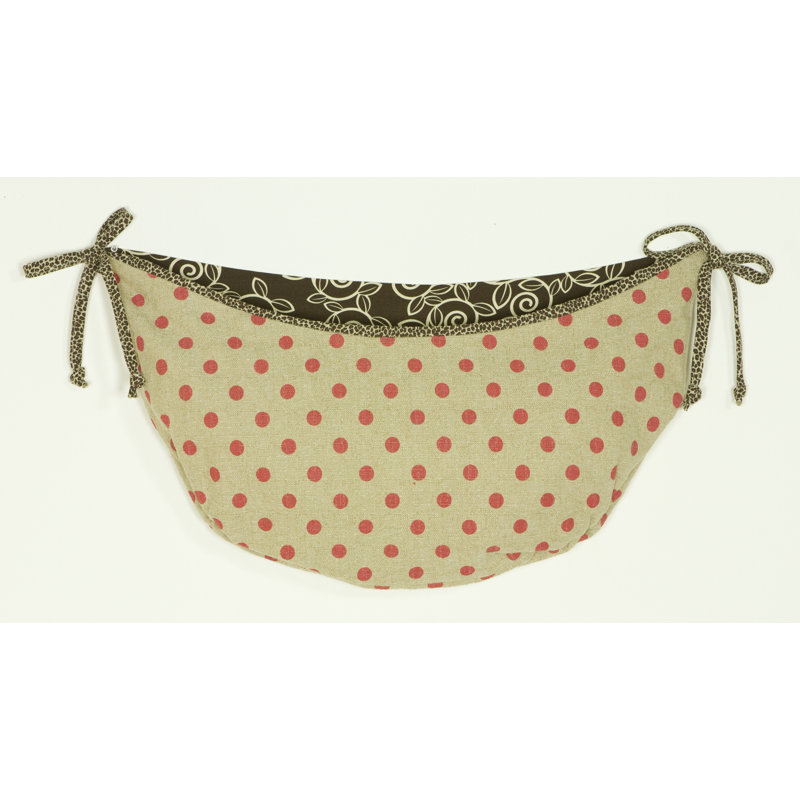 Raspberry Dot 100% Cotton Crib Bedding Set