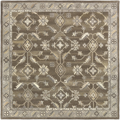 Tapis brun foncé / gris anthracite Soho