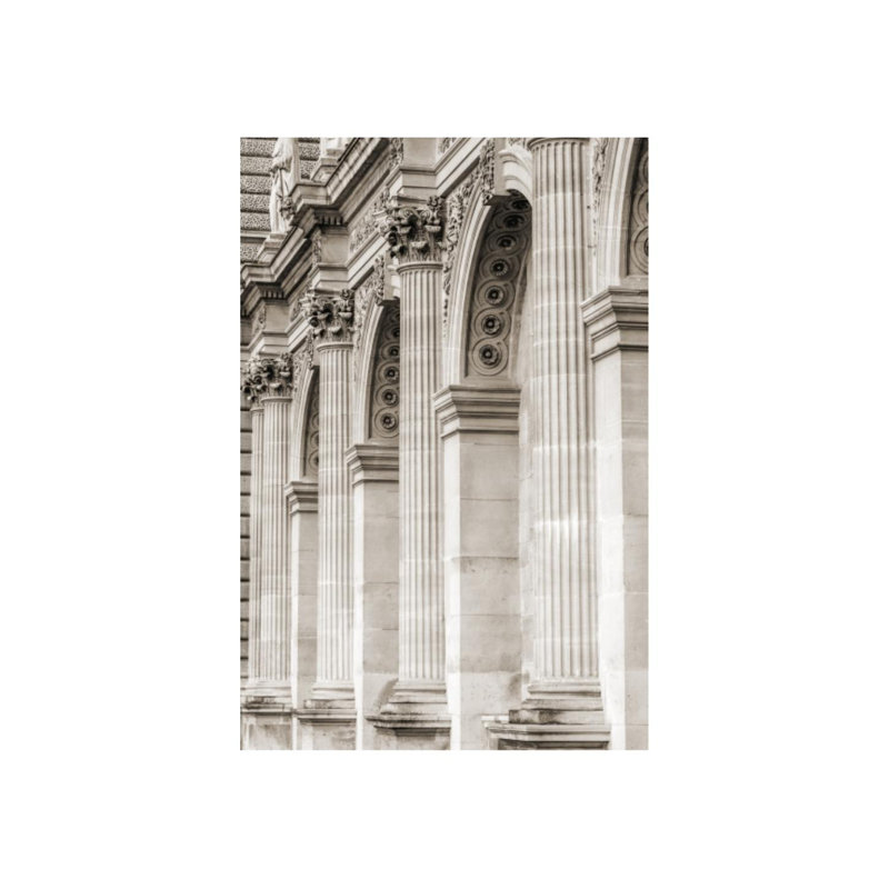 Colonnes à Paris par Sofia Fox - photographie, H 45 po x l 30 po, Couche de verre