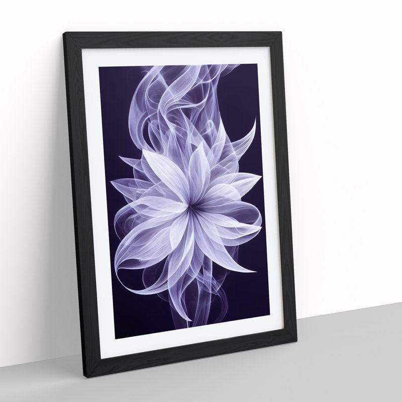 Striking Flower - Wall Art, Black Framed, 34cm H x 25cm W x 2cm D