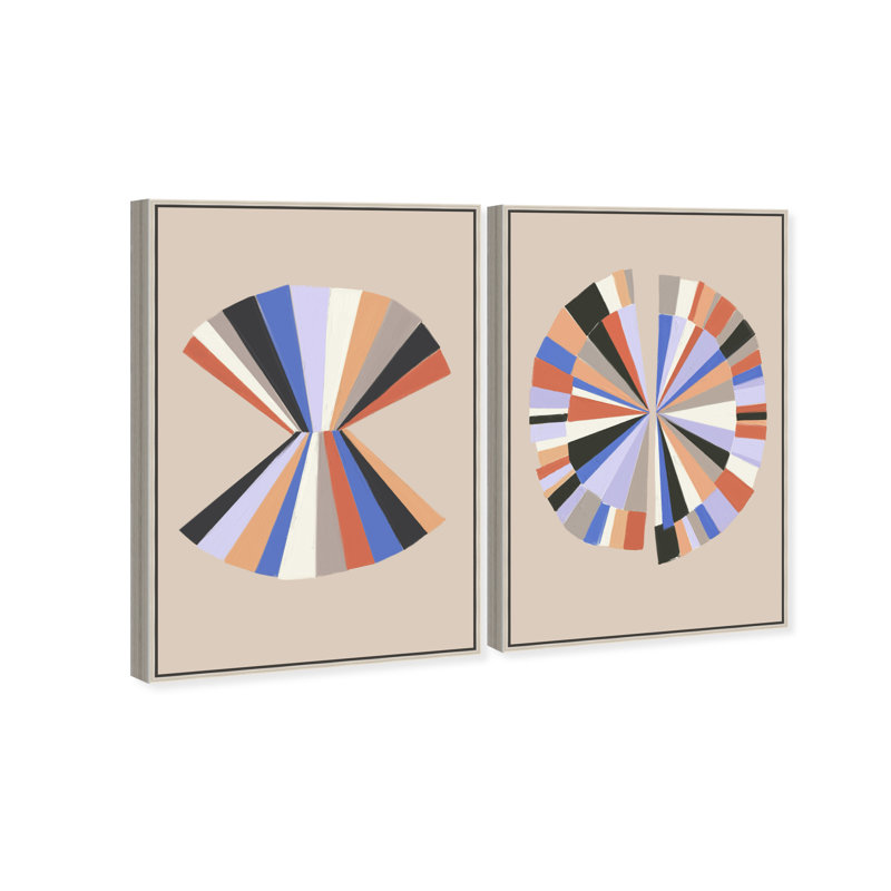 Minimally Perfect Set Set by Oliver Gal, 37"H x 55"W, Silver Floater Frame