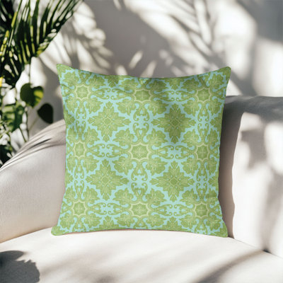Coussin décoratif en damas pour l'extérieur