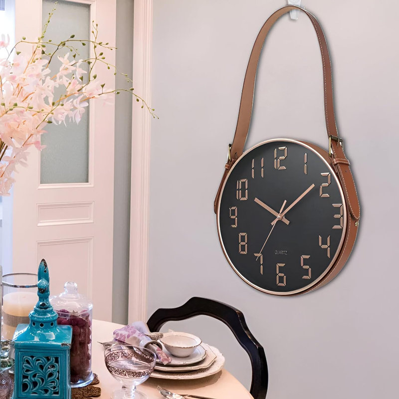 Allabaksh Wall Clock, Black