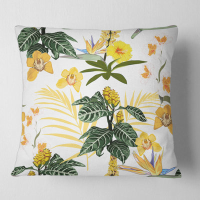 Floral Throw Pillow